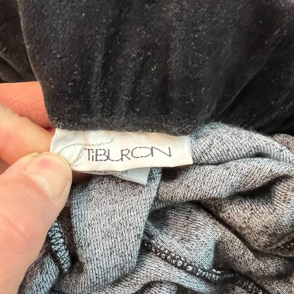 Vintage TiBuron Womens Black Velvet Cotton Poly Blend Pleated Skirt Size XL - Picture 8 of 10